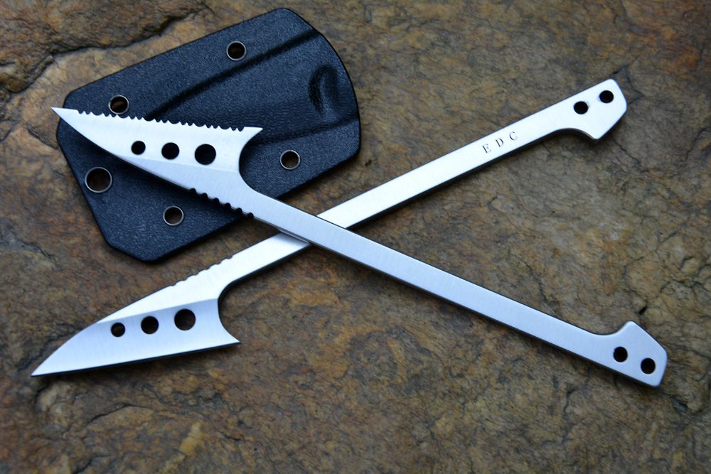 EDC Fish Scale Knife Fish Spear Tool Outdoor Survival Camping Hunting
