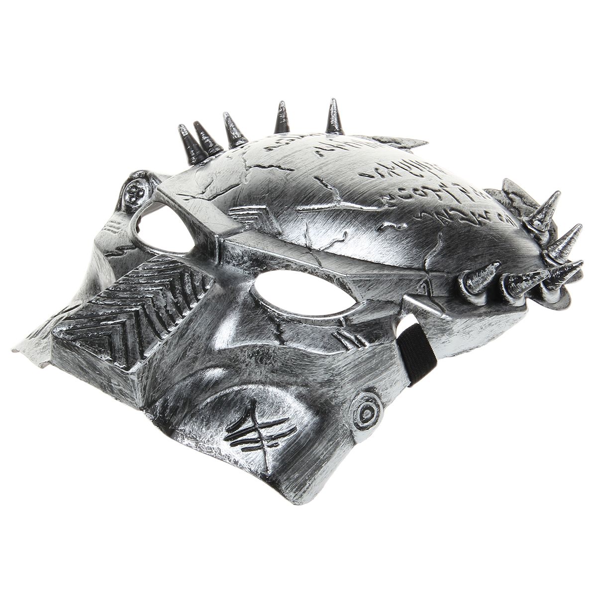 Cheap Cool Predator Mask For Halloween Masquerade Cosplay Silver Gray