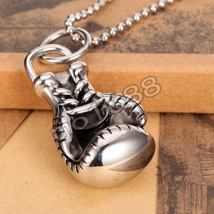 Wholesale 316L Stainless Steel Boxing Glove Rocky Mens Charms Pendant