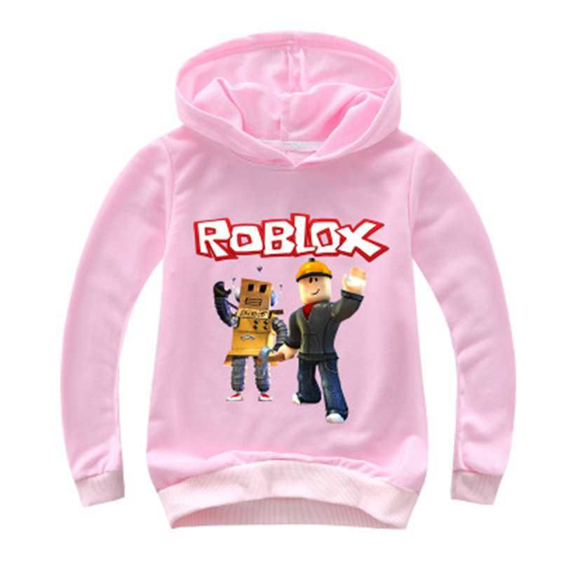2019 New Kids Roblox Red Nose Day Pullover Hooded Sweatshirt Boys Girls Autumn Cotton T Shirt Fashion Cartoon Tops 2 14y Rox1 - 