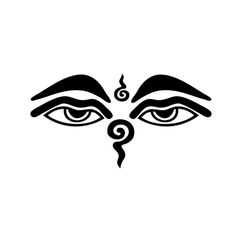 2021 Bumper Sticker Buddhism Eye See Buddha Thailand Sticker Vinyl Car