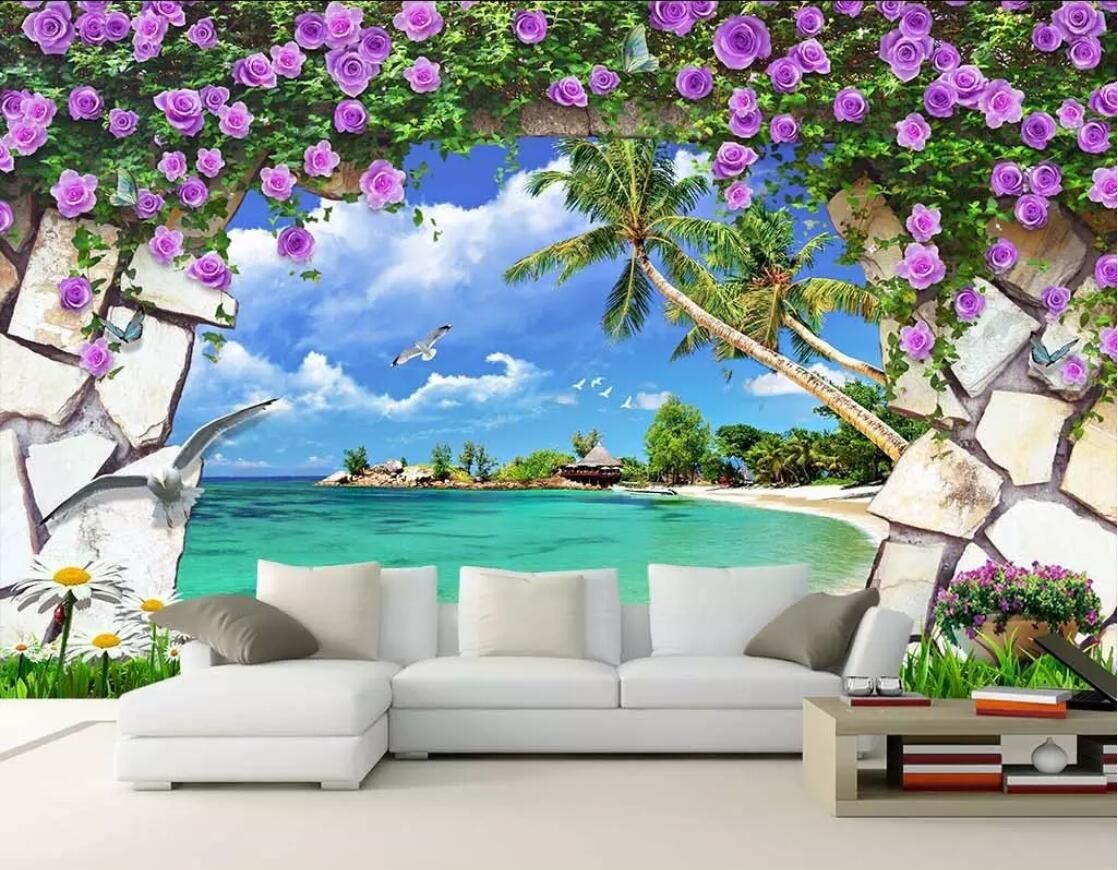3d Wallpaper Nature Design 3d Room Wallpaper Custom Photo Non Woven Mural Flowers Nature Scenery