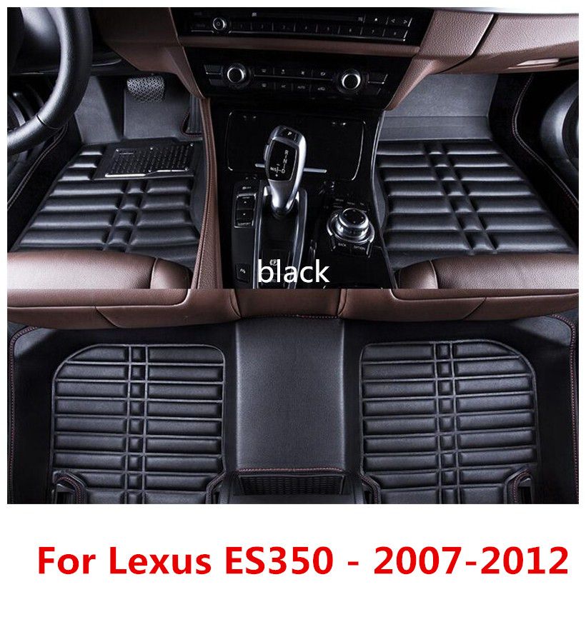 2019 For Lexus ES350 2007 2012 Leather Car Floor Mats Waterproof Mat