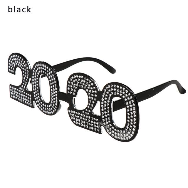 2020 Novelty 2020 New Year Eyeglass Funny Glitter Eyewear New Year&#039;S Eve Party Glasses Photo