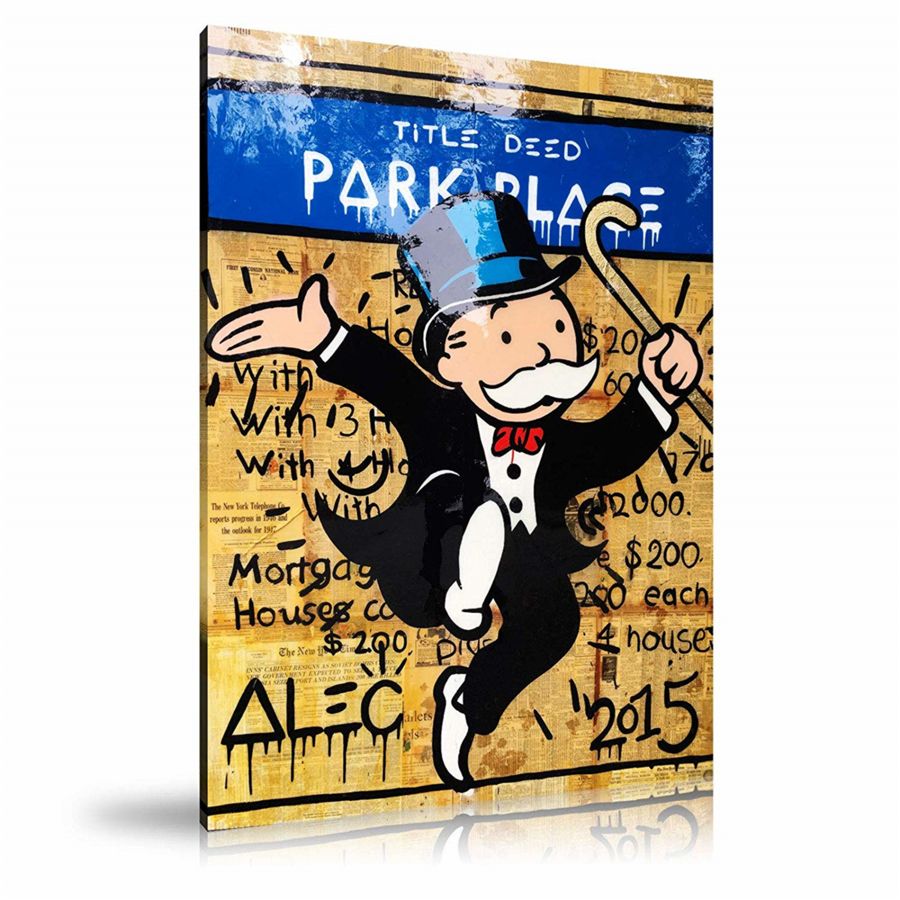 Monopoly Piece That Can Protect Your Finger 2021 Alec Monopoly Park Place,HD Canvas Printing New Home Decoration