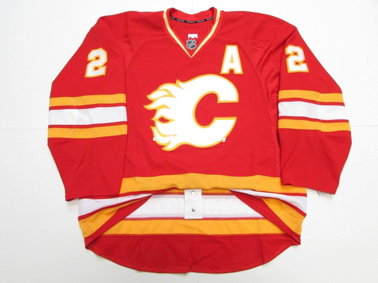 Cheap Custom MACINNIS CALGARY FLAMES 