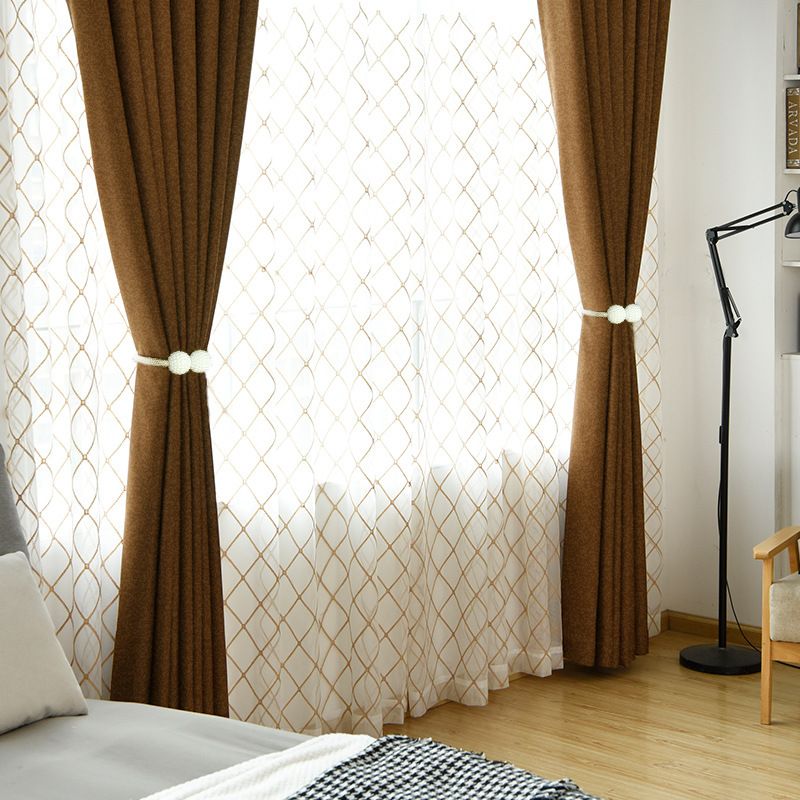 Polyester Weave Magnet Curtain Buckles Pear Curtain Holder Home