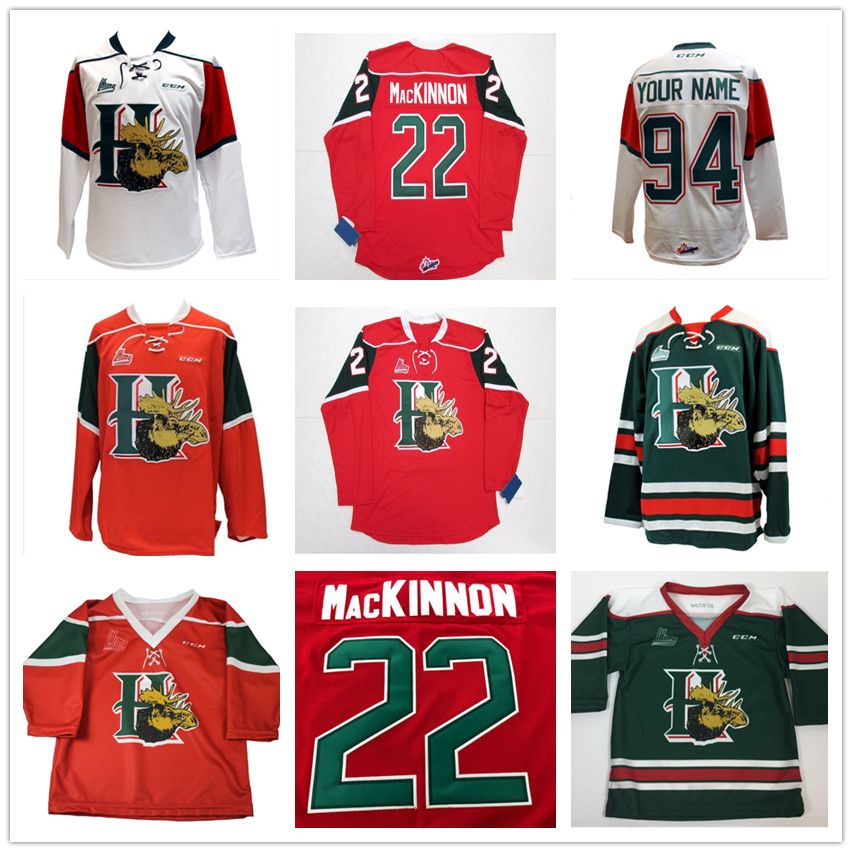2019 Custom QMJHL Halifax Mooseheads 2009 Pres 22 Nathan MacKinnon