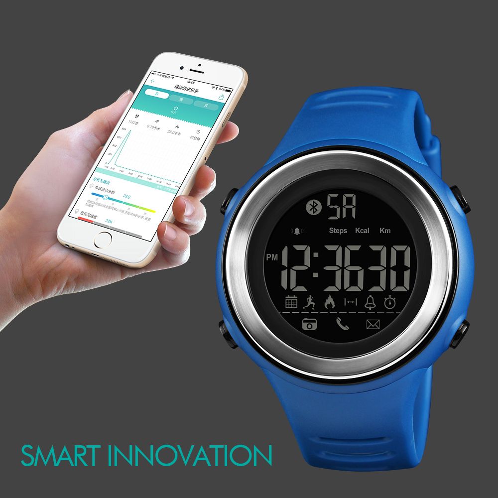 skmei bluetooth digital smart watch