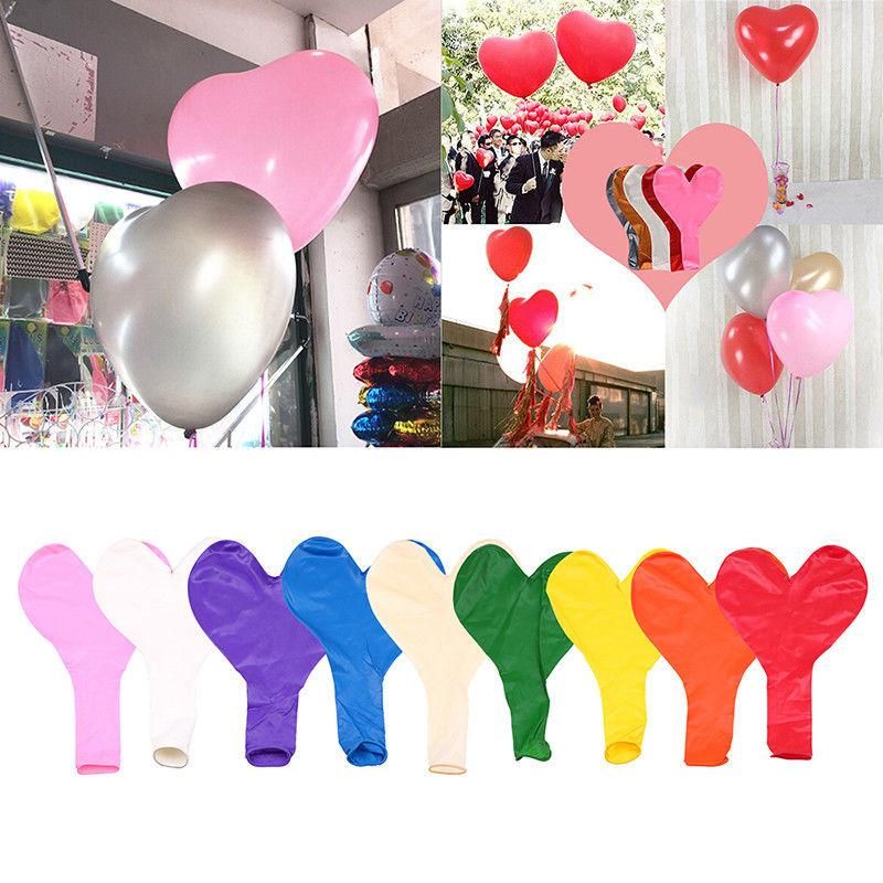 36 Inch Heart Latex Balloon Love Shaped Large Giant Ball Valentine ...