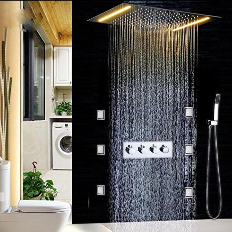 2021 Body Jets Shower System Embeded Ceiling LED Shower Set Bathroom