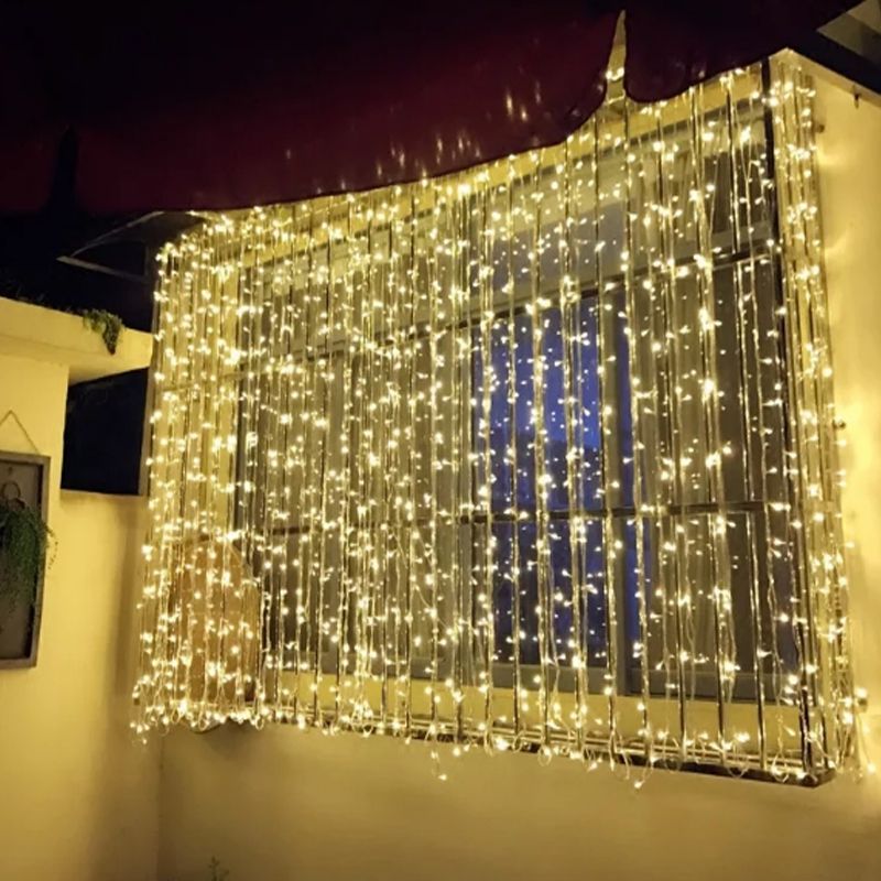 6 2m 3m 4m 5m Curtain Lights Led String Fairy For Wedding Party Home Garden Indoor Outdoor Wall Backdrops Decorations