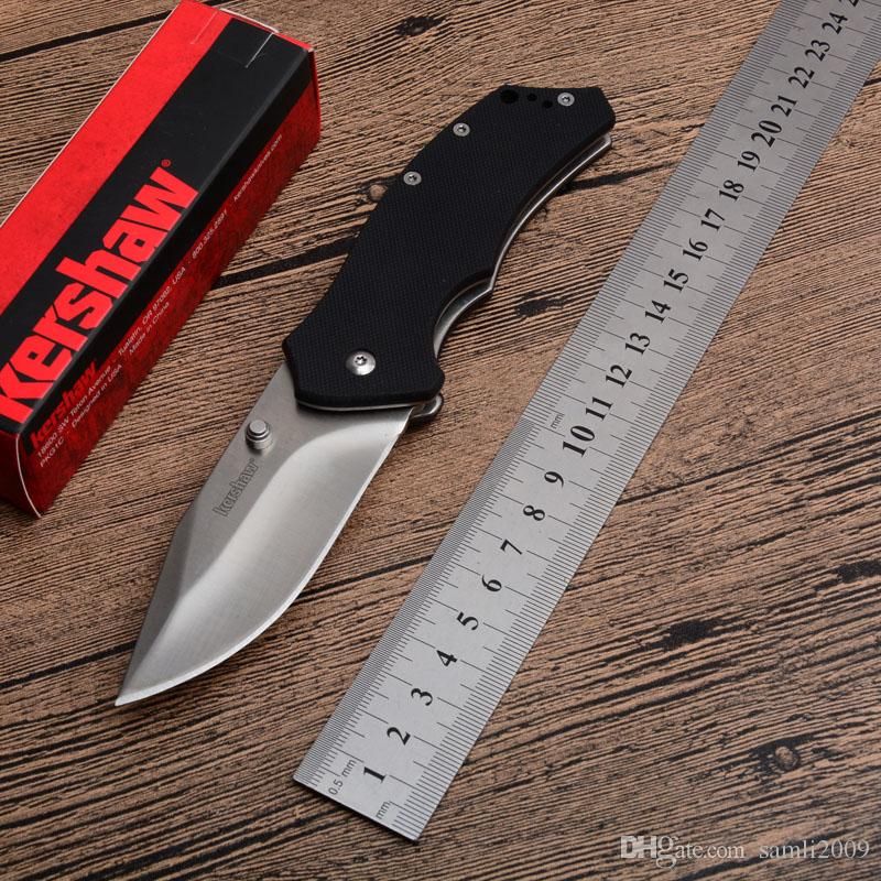 Kershaw 1490 Tactical Folding Knife Hinderer Design Flipper Camping