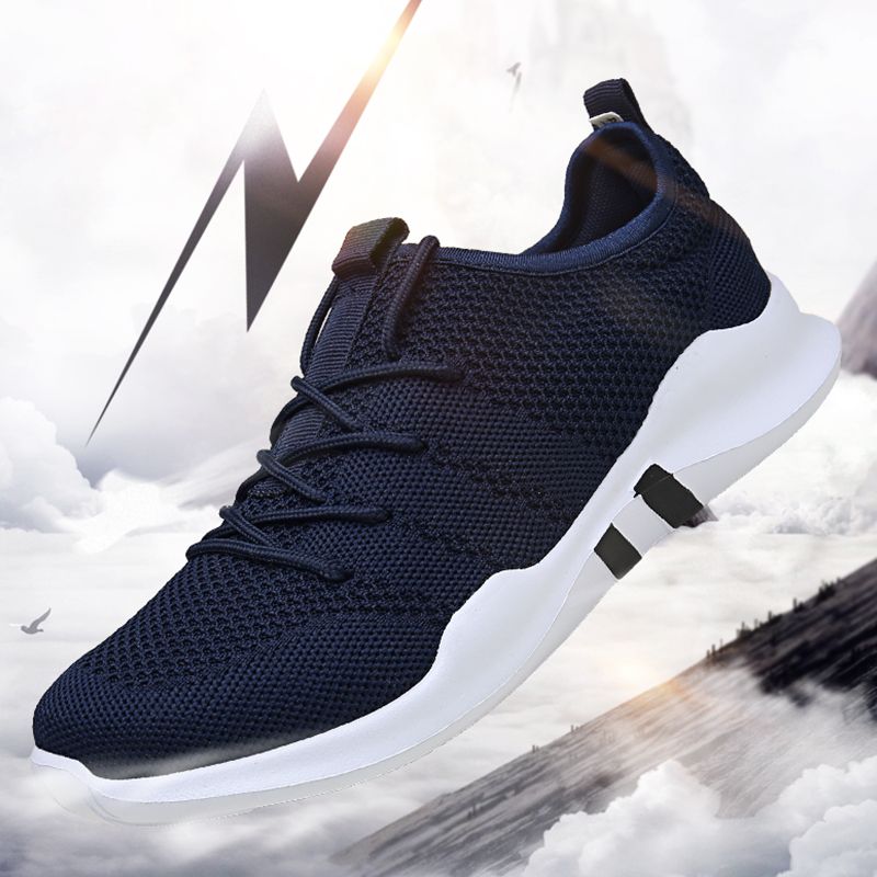 Brand Mens Casual Shoes Lightweight Male Sneakers Breathable Mesh Adult