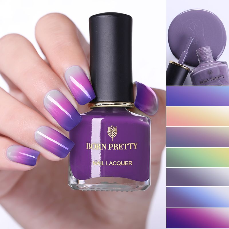 6ml Thermal Color Changing Nail Polish Nail Art Varnish Manicure For