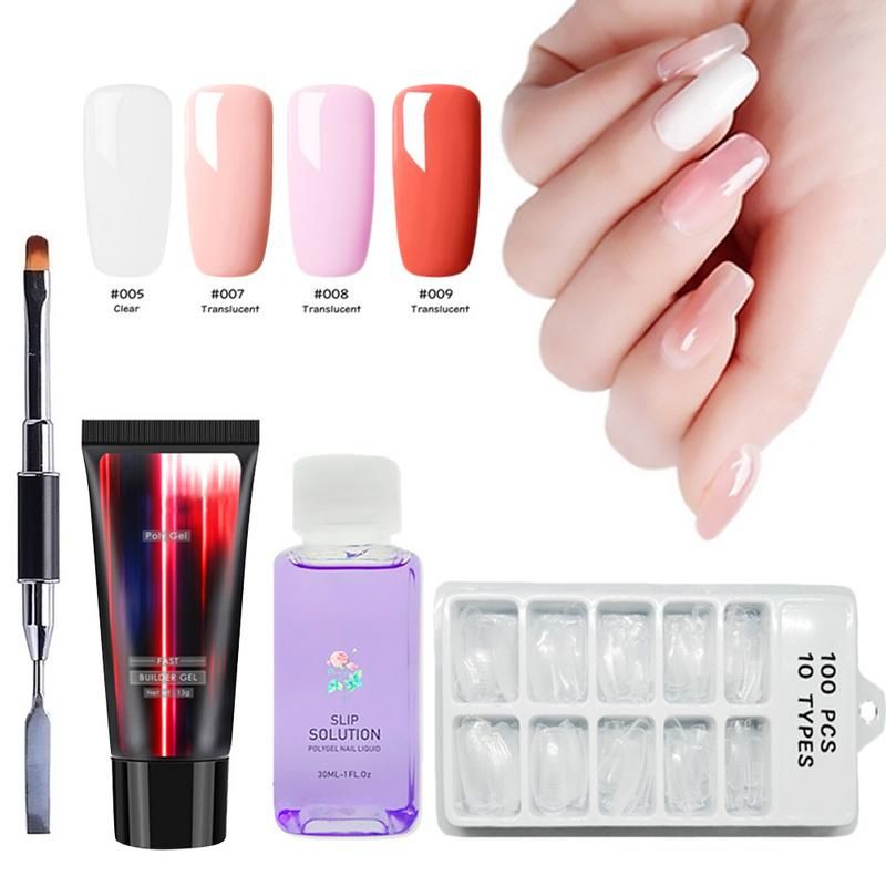 Hot Nail Art Transparent Clear Camouflage Color Fibre Glass Hard Hot Nail Art Transparent Clear Camouflage Color Fibre Glass Hard