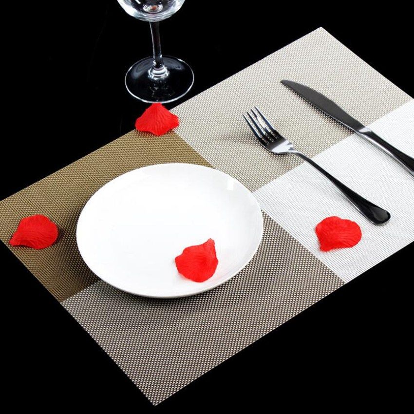 2019 Placemats Dining Tables Place Color Block Table Mats Pad