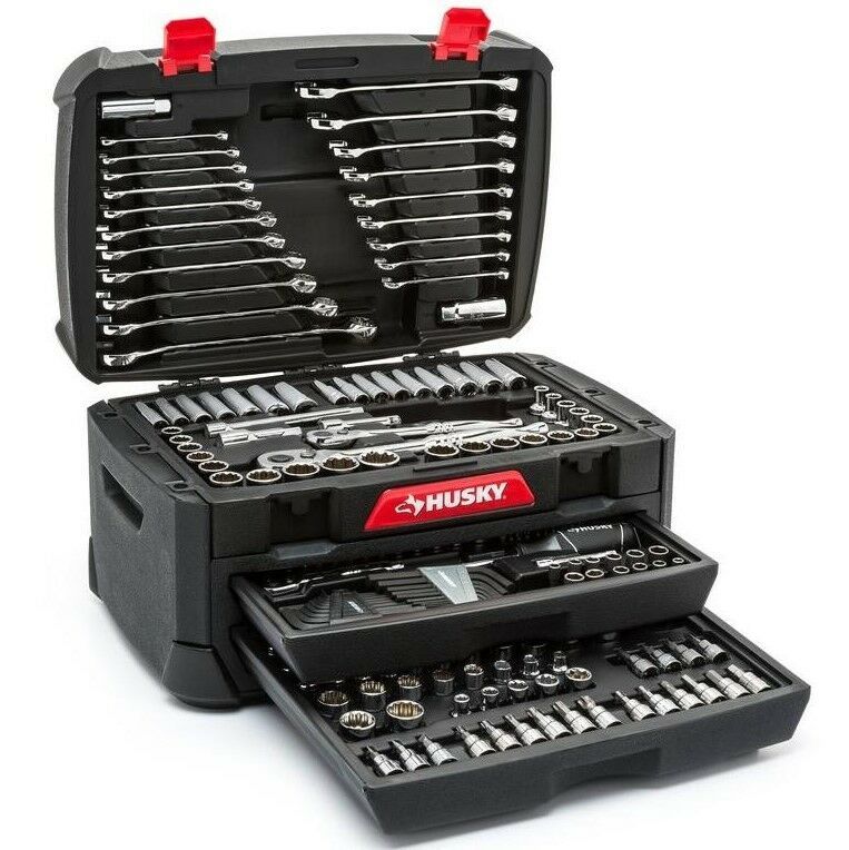 2020 Mechanics Tool Set W Case SAE Metric Sockets Wrenches Repair Kit