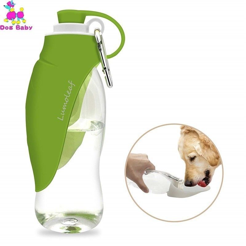 2020 580ml Dog Water Bottle For Walking, Pet Water Dispenser Feeder