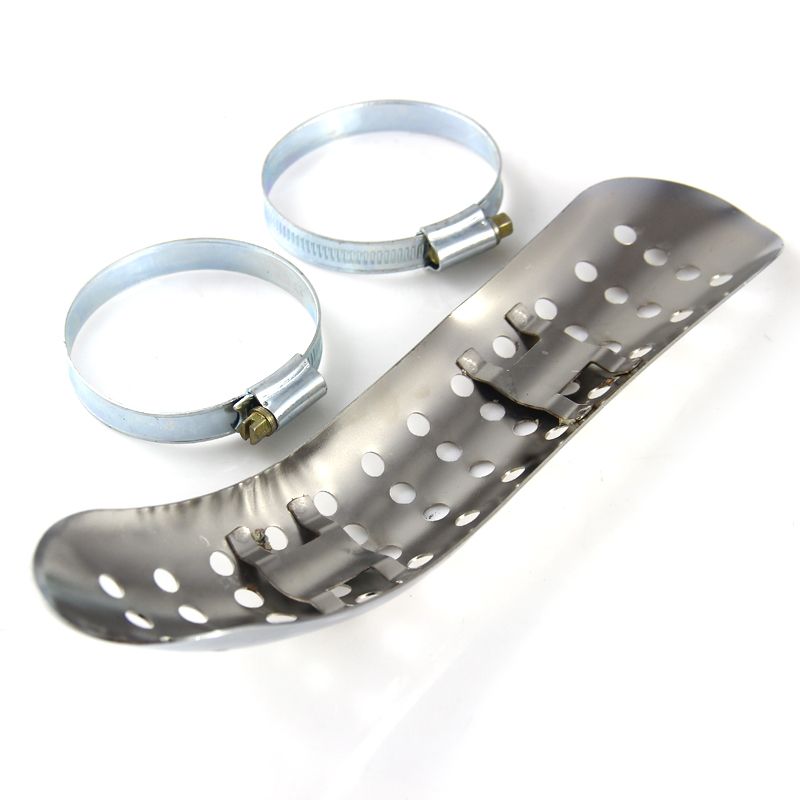 2020 Exhaust Heat Shield Motorcycle Chrome Steel Heat Shield Curve