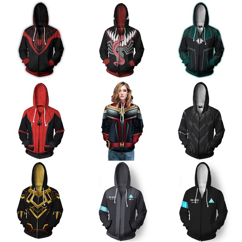 marvel cosplay hoodies