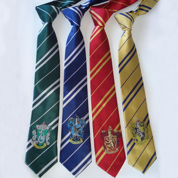 Harry Potter Tie Ravenclaw Hufflepuff Gryffindor Slytherin Costume Necktie US