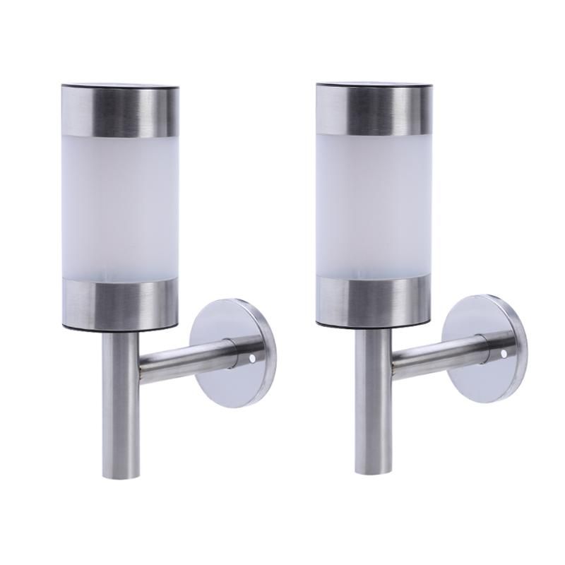 Led Solar Light Wall Lamp Stainless Steel Outdoor Lighting Fence Led Solar Light Wall Lamp Stainless Steel Outdoor Lighting Fence Garden Lights Secuity Sensor Uk 2019 From Lightfixture