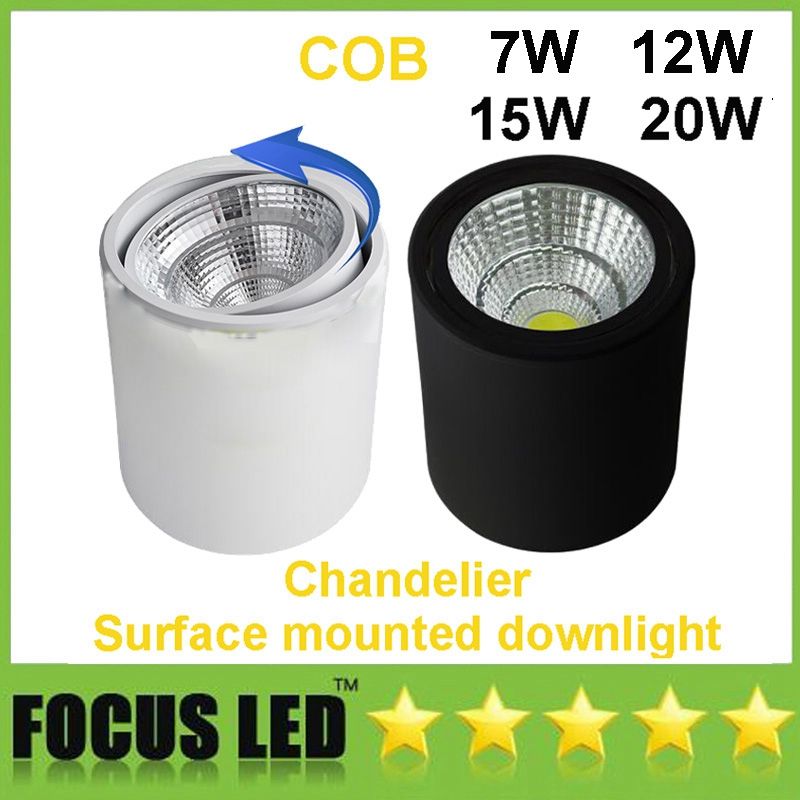 Surface Mounted Led Downlights Cob 7w 12w 15w 20w Easy To Install Surface Mounted Led Downlights Cob 7w 12w 15w 20w Easy To Install Ceiling Display Down Spot Lights Chandelier Foyer Dining Room Lamps External