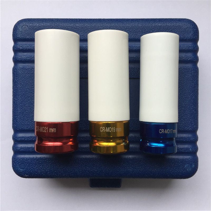 2019 1 2 Drive Thin Wall Wheel Deep Impact Nut Socket Set 17mm