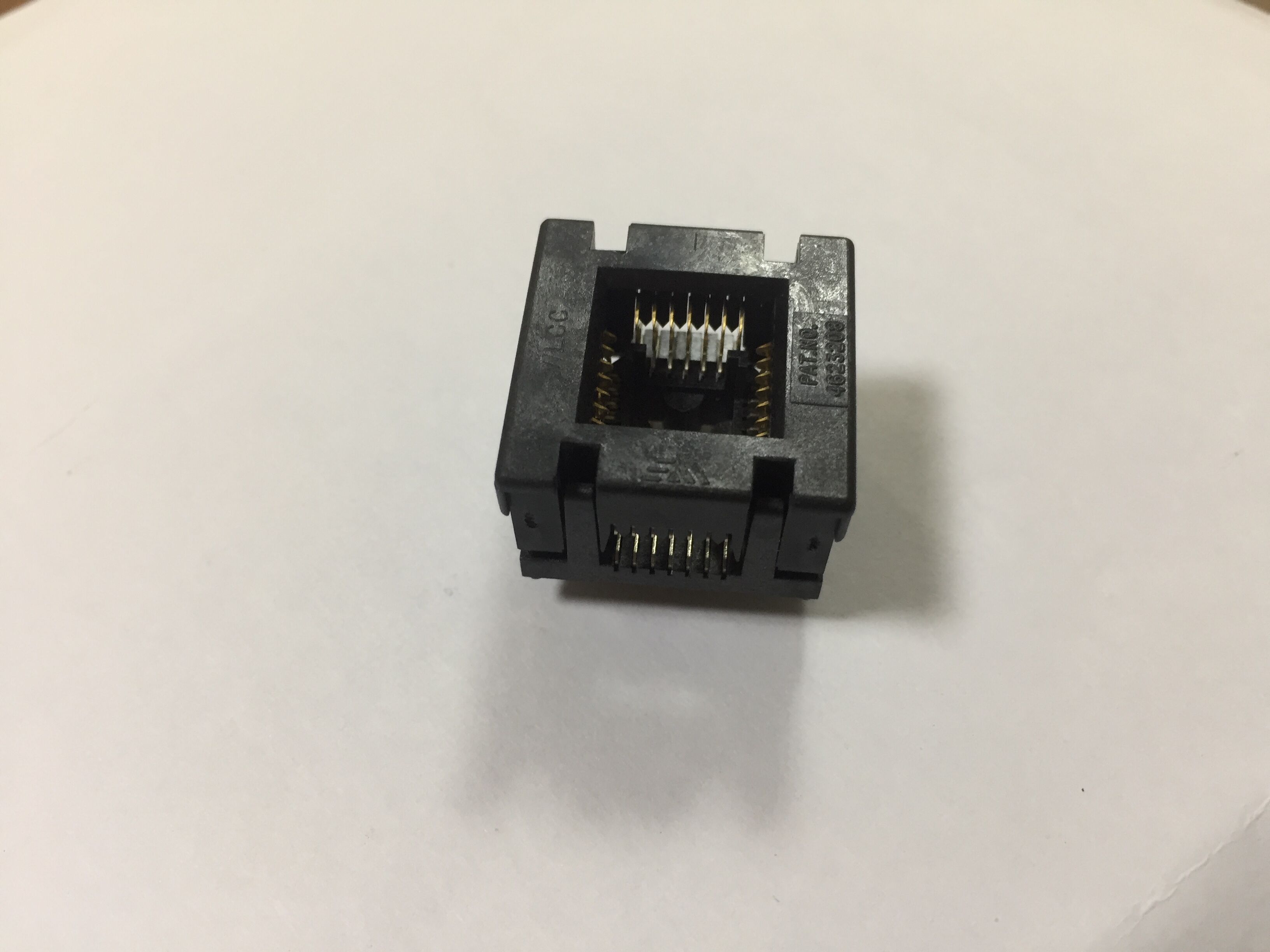 2019 635 0282112 Wells Cti LCC28P IC Test Socket 1.27mm Open Top Burn