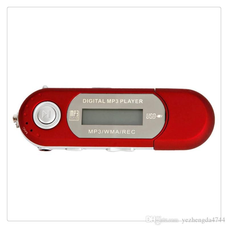 2GB 4GB Red Cute Mini MP3 Music Player USB 2.0 Flash Drive LCD Display