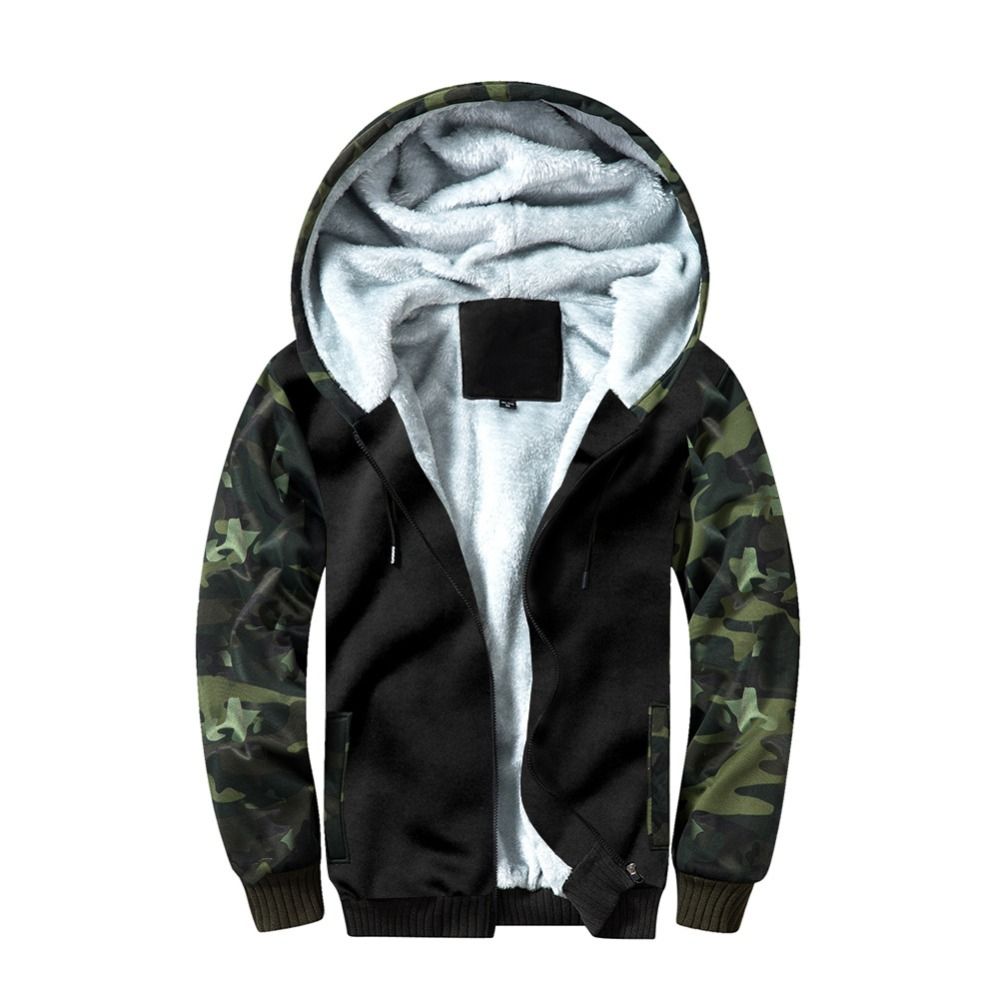 Uomini Zipper Jacket Felpa Con Cappuccio Felpa Cerniera Aviatore in Pile Cerniera Casual Di Marca