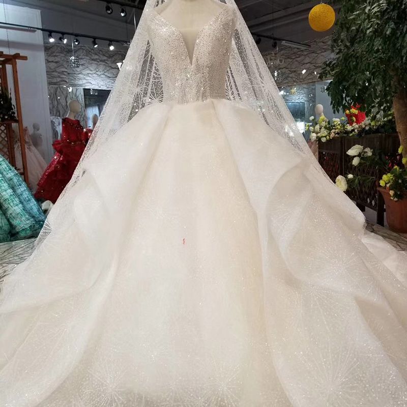  2019  Lebanon  Special Wedding  Dresses  Long Tulle Veil 