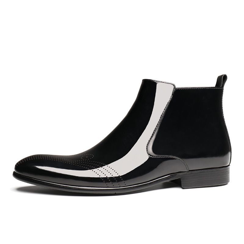 mens dress ankle boots black