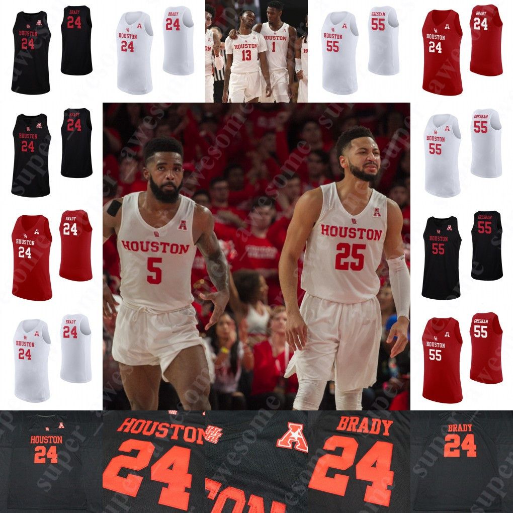 2019 NCAA Houston Cougars Basketball Jerseys Corey Davis Jr. Armoni