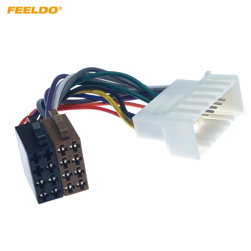 2021 FEELDO Car CD Radio Wiring Harness Original Head Units Cable For