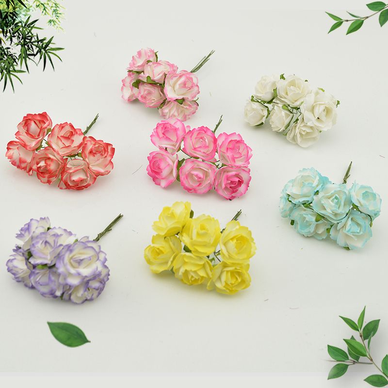 2019 Cheap Paper Rose Artificial Flowers Scrapbooking For Wedding