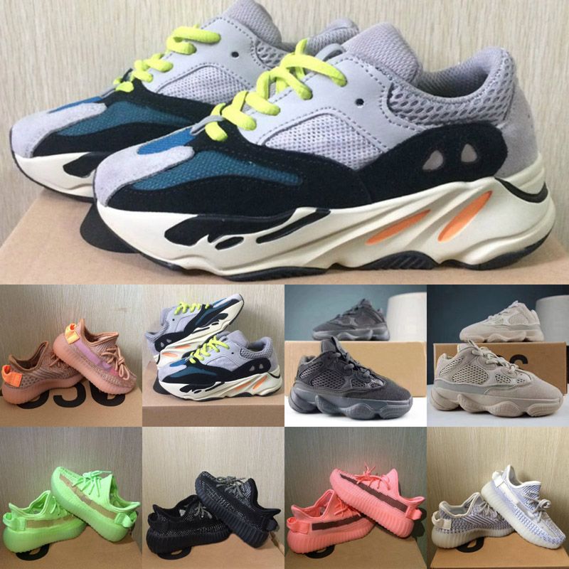 2020 Kids Shoes Kanye West V2 Wave Runner 700 Girl Running Shoes 500 ...