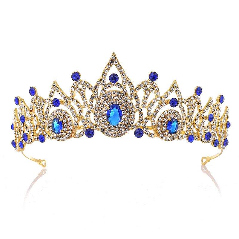 Baroque Bridal Tiara Crystal Bride Queen Crown For Wedding Royal