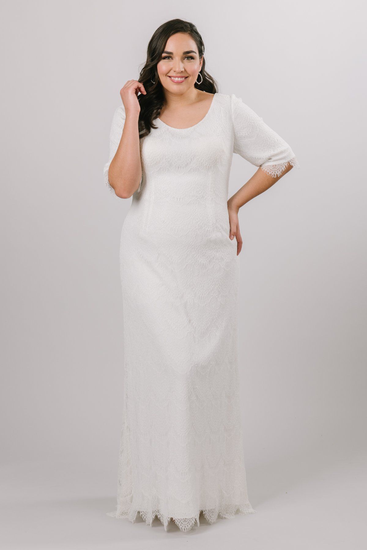 plus size modest wedding gowns