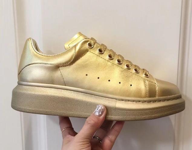 mens gold trainers