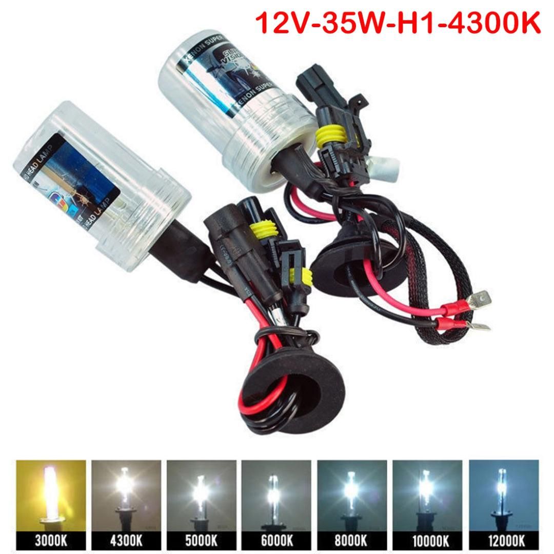 H1 5000k 35W HID Xenon Replacement 2 Bulb for Headlight Head lamps Light White