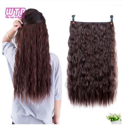 2019 22inches Long Corn Curly Hair 5 Clip In Hair Extensions For