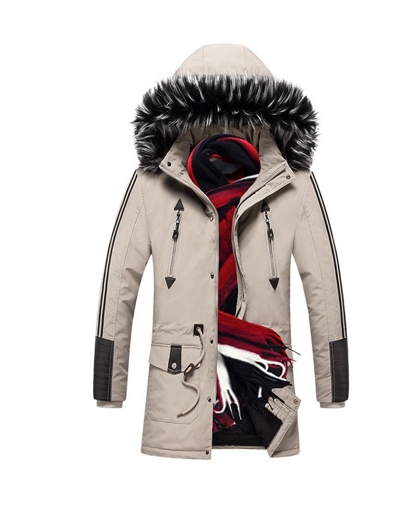 2021 Designer Solid Panelled Mens Jacket Fashion Plus Size Winter