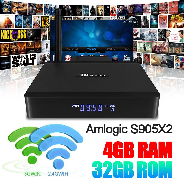 TX5 Max TV Box Android 8 1 Amlogic S905X2 Smart Tv Box Quadcore Dual Band 5G Wifi Support 1000M Lan Bluetooth 4 2 HDMI2 1 USB3 0 Set Top Box