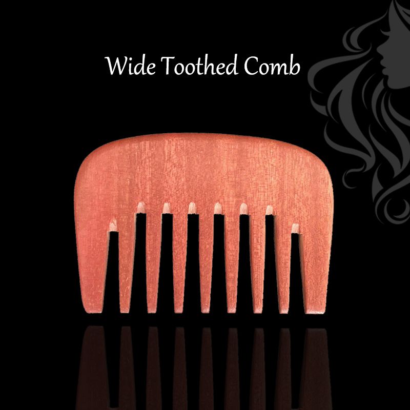 Wooden Hair Comb Pocket Amodong Wood Wide Toothed Combover