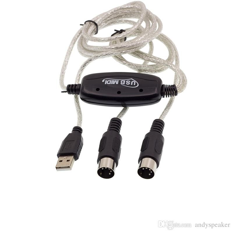 Usb Midi 2m Cable Musical Instrument Digital Interface Converter Pc