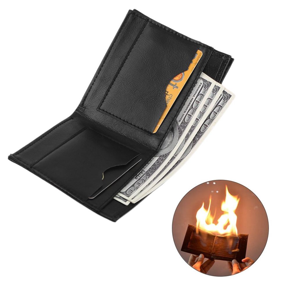 Hot Novelty Magic Trick Flame Fire Wallet Big Flame Magician Trick Wallet Stage Street Show