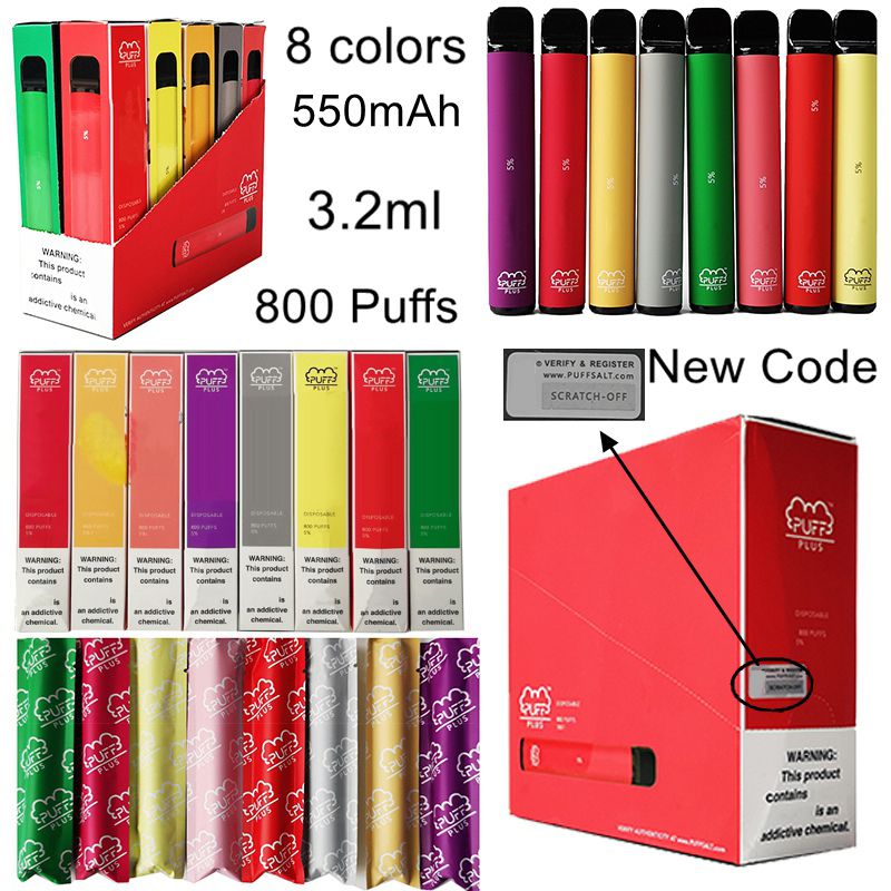Puff Plus Disposable Device Pods PuffPlus 550mah Battery Vape Pens 3