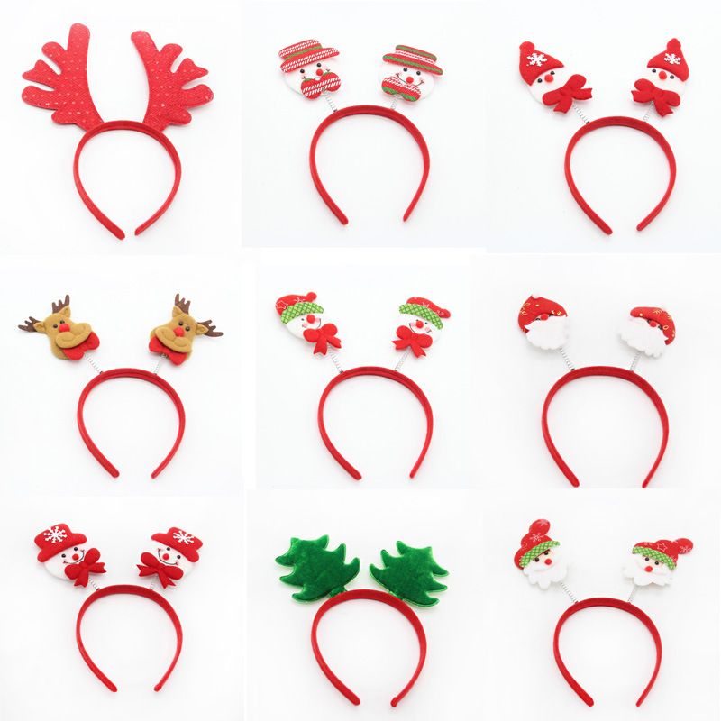 XMAS Hair Band Hot Christmas Head Hoop Gift Ribbon Hair Accessory ...